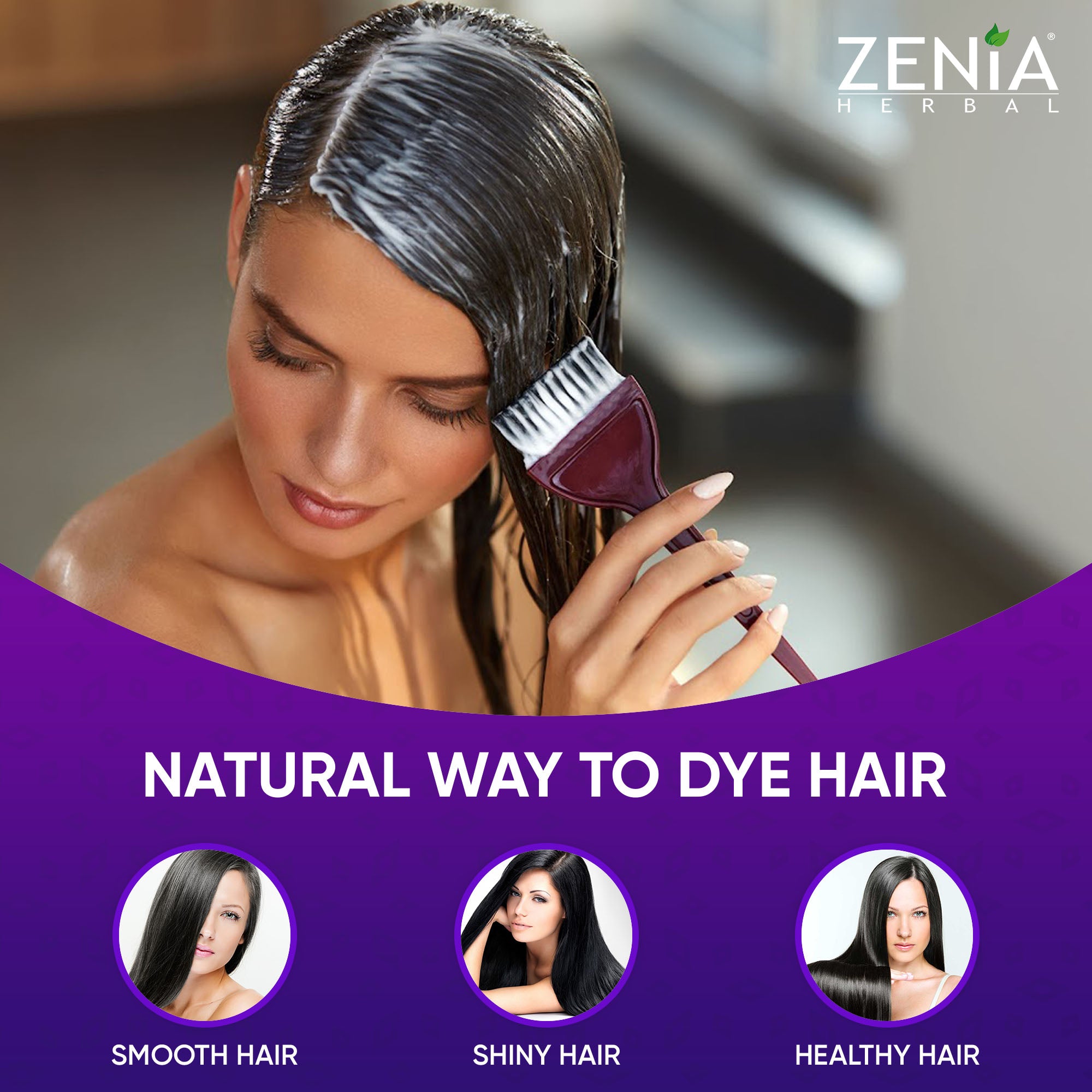 Zenia Indigo-Blue Hair Color Organic Henna 100g