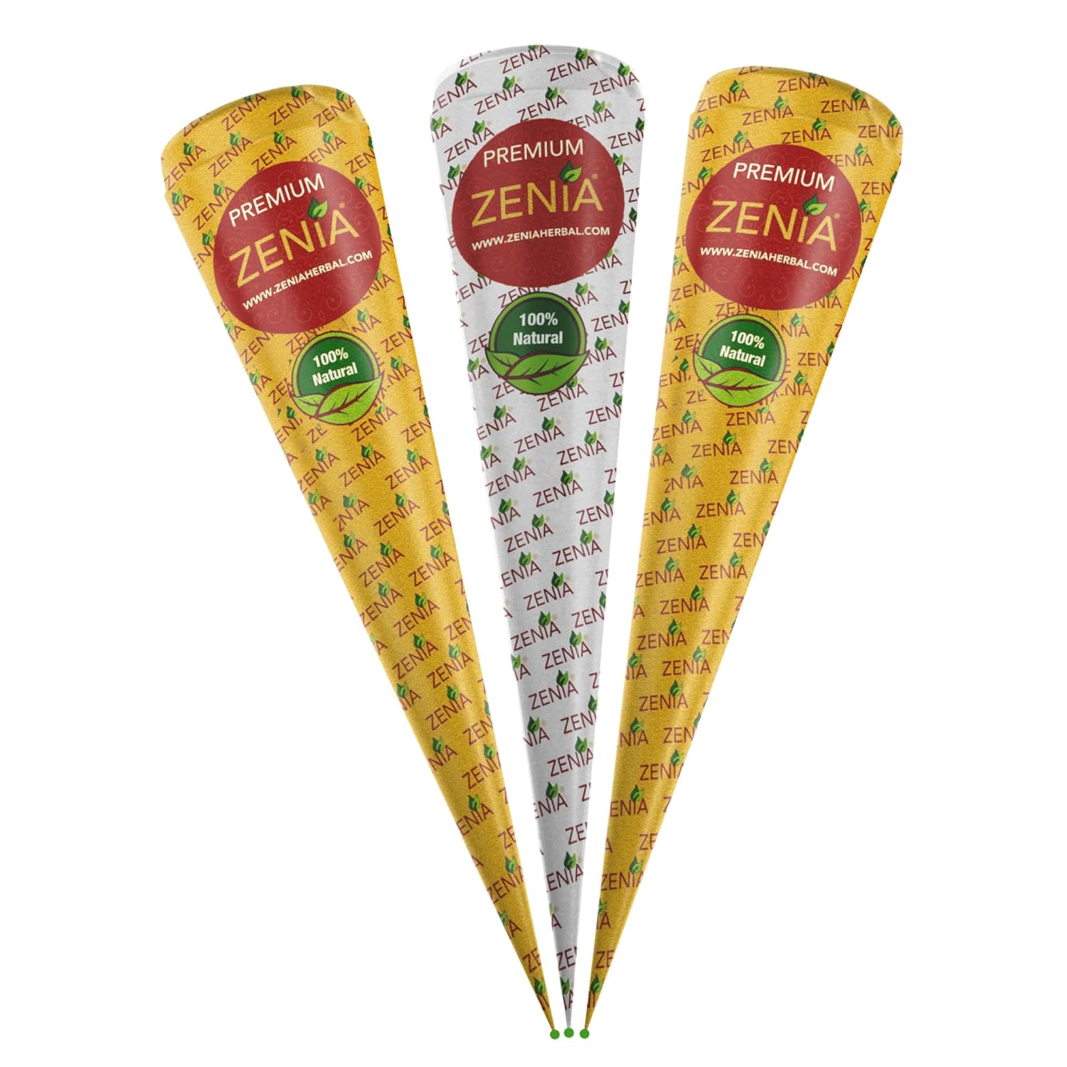 Zenia 100% Natural Premium Henna Cones 35g