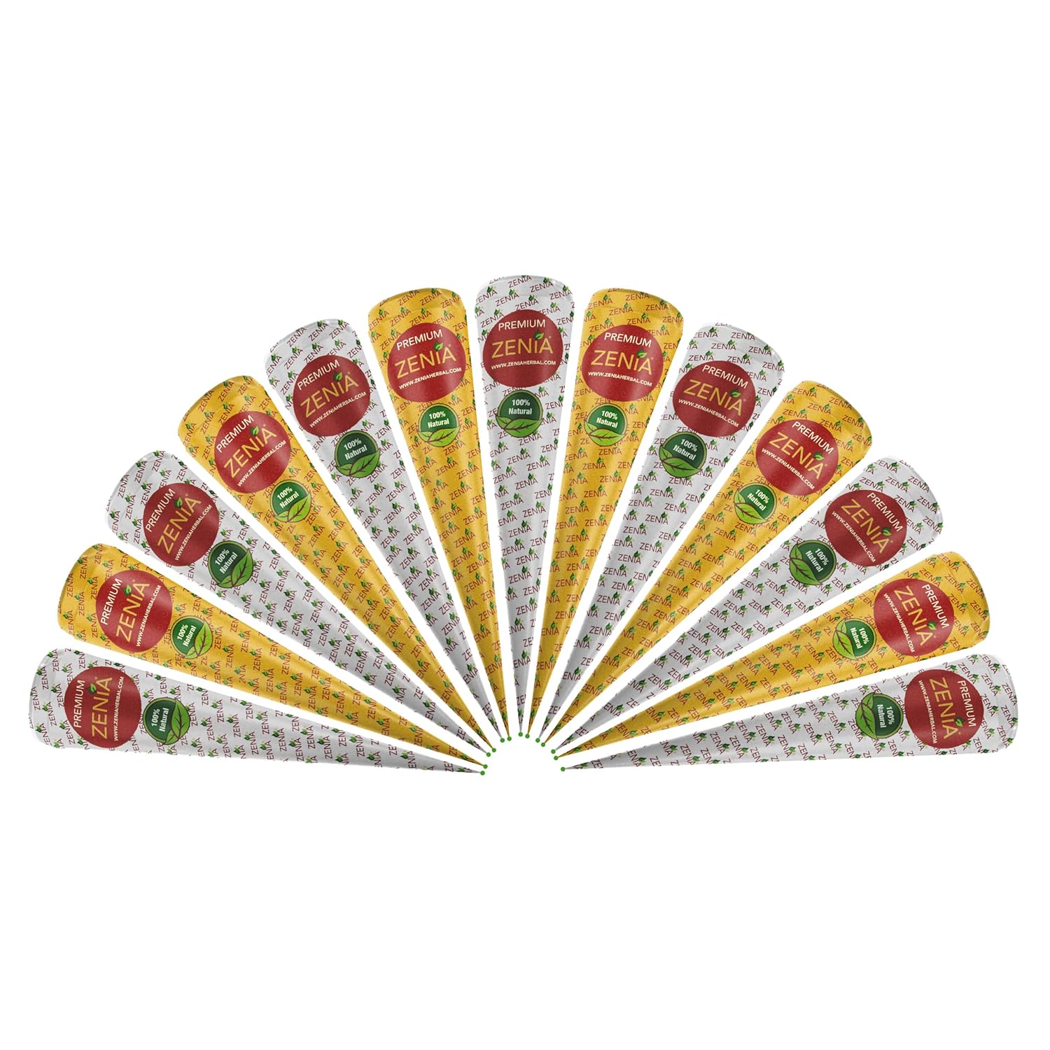 Zenia 100% Natural Premium Henna Cones 35g