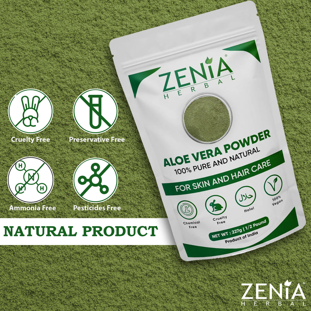Zenia's Aloe Vera Powder for Hair and Skin – Zenia Herbal
