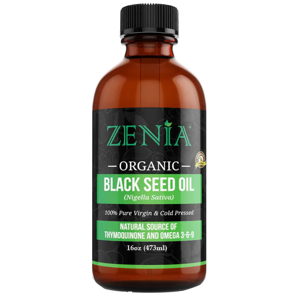 Zenia Pure Cold-Pressed (Nigella Sativa) Black Seed Oil - 16oz