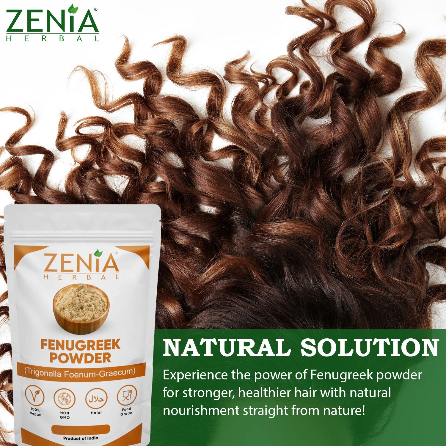 454g (1 lb) Zenia's Fenugreek (Trigonella foenum-graecum) Powder