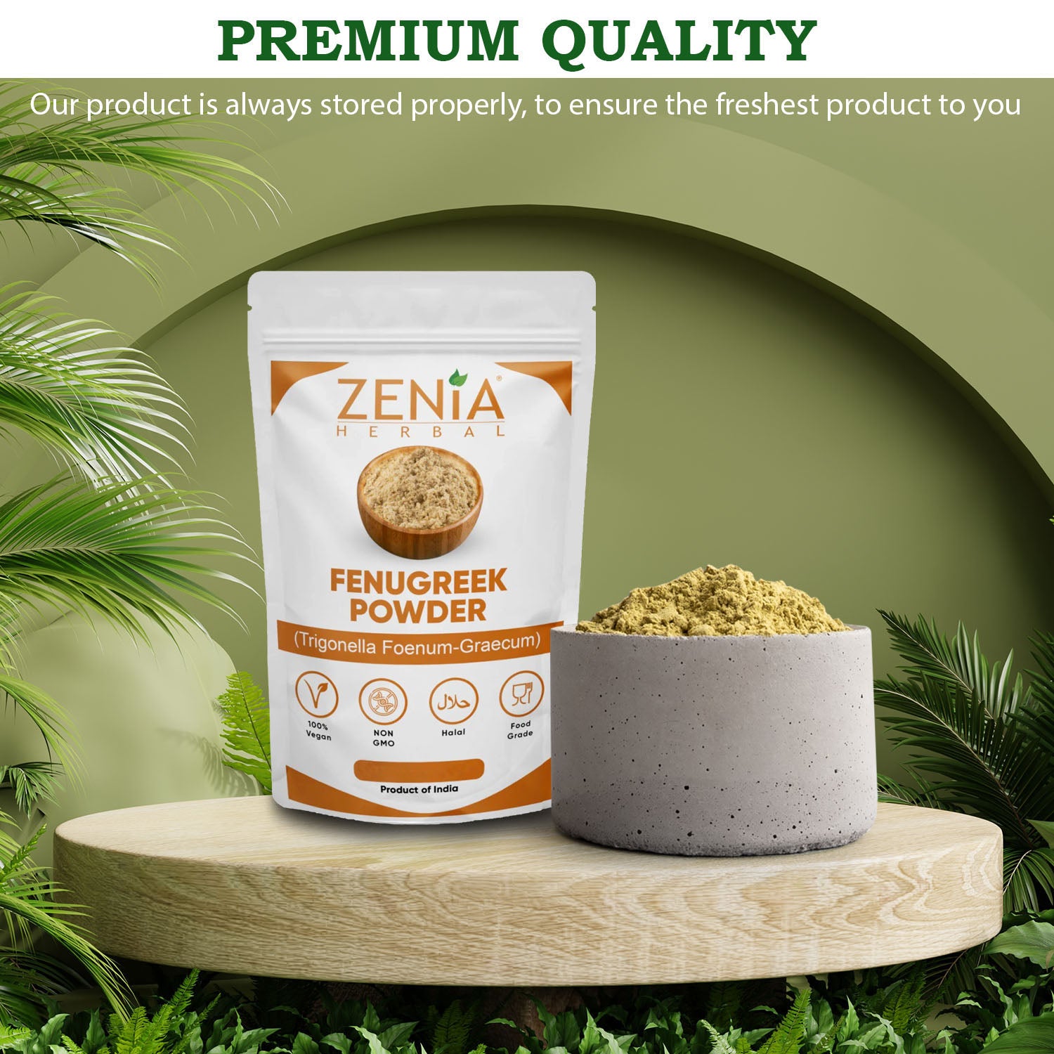 454g (1 lb) Zenia's Fenugreek (Trigonella foenum-graecum) Powder