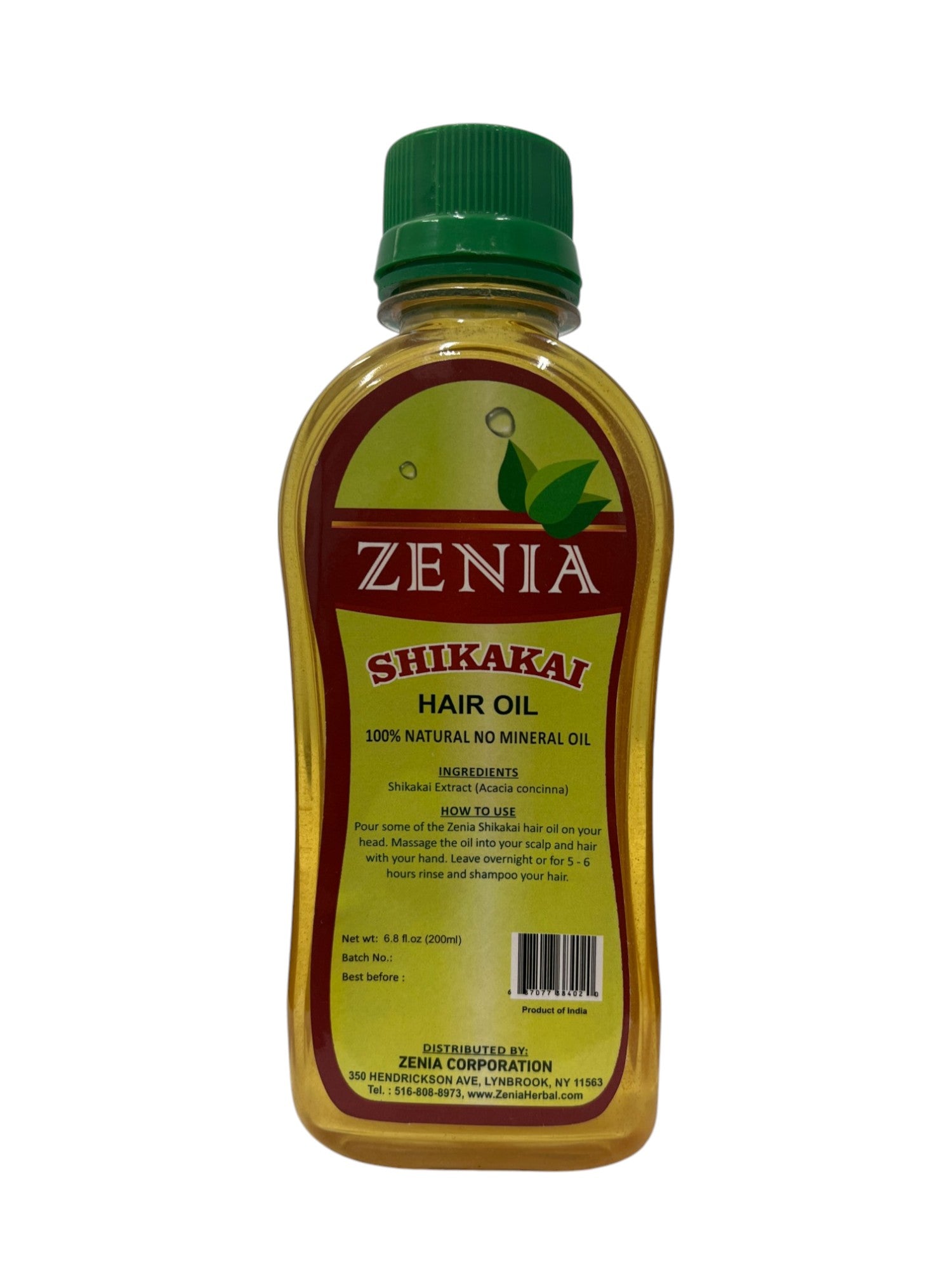 Zenia Shikakai Hair Oil 100% Natural No Mineral Oil 200ml
