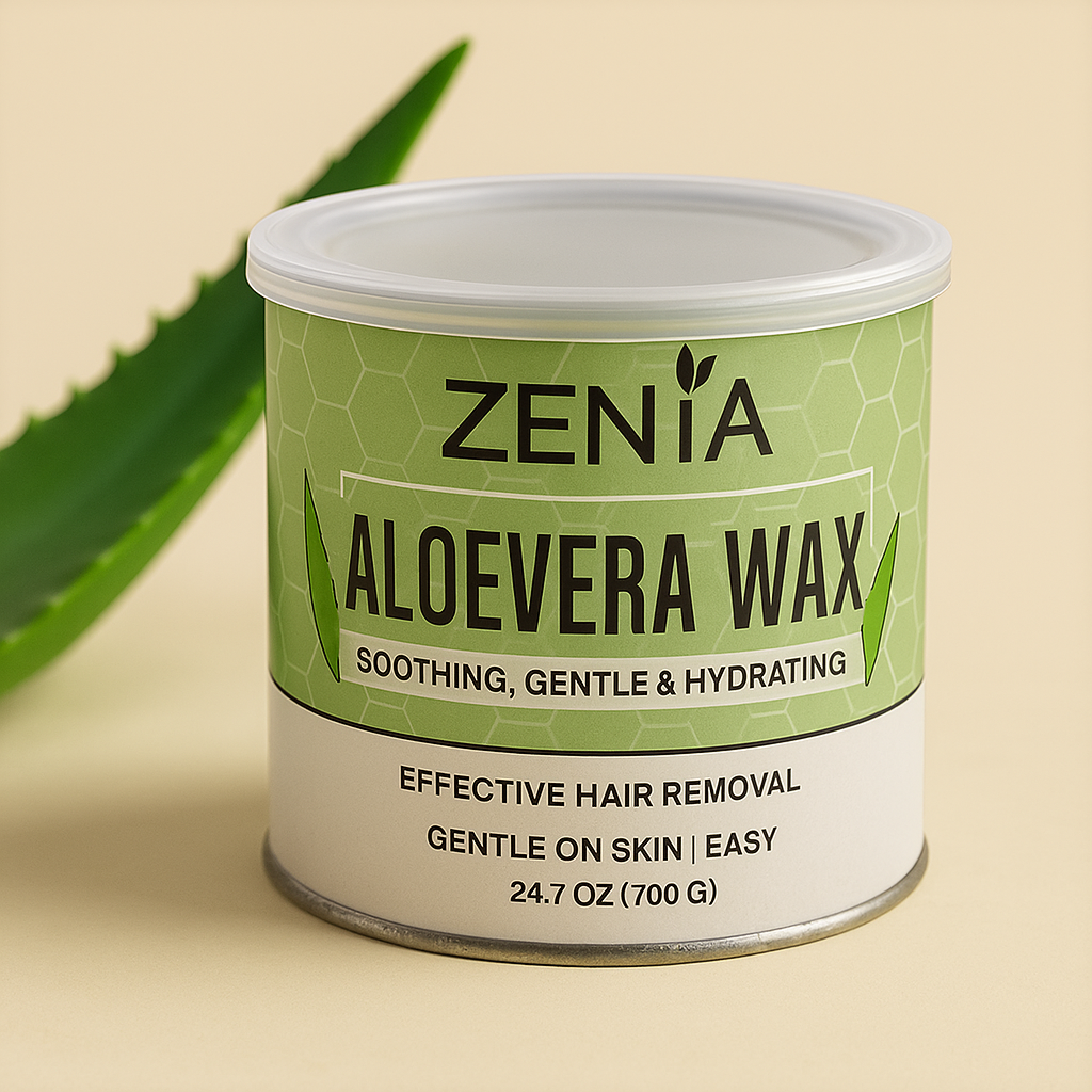 Aloe Vera Wax for Hair Removal - Gentle Hydrating Sugar Wax Water