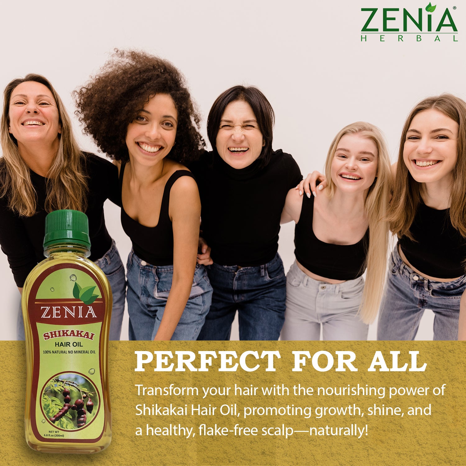 Zenia Shikakai Hair Oil 100% Natural No Mineral Oil 200ml