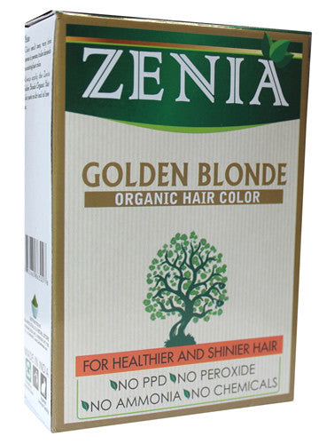 Zenia Organic Henna Hair Color Golden Blonde 100g - Zenia Herbal