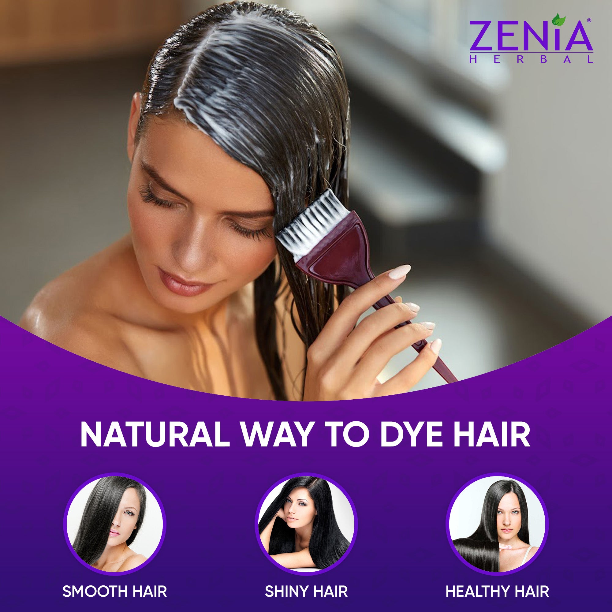 Zenia Indigo Powder Hair & Beard Dye Color 100% Natural Hair Dye