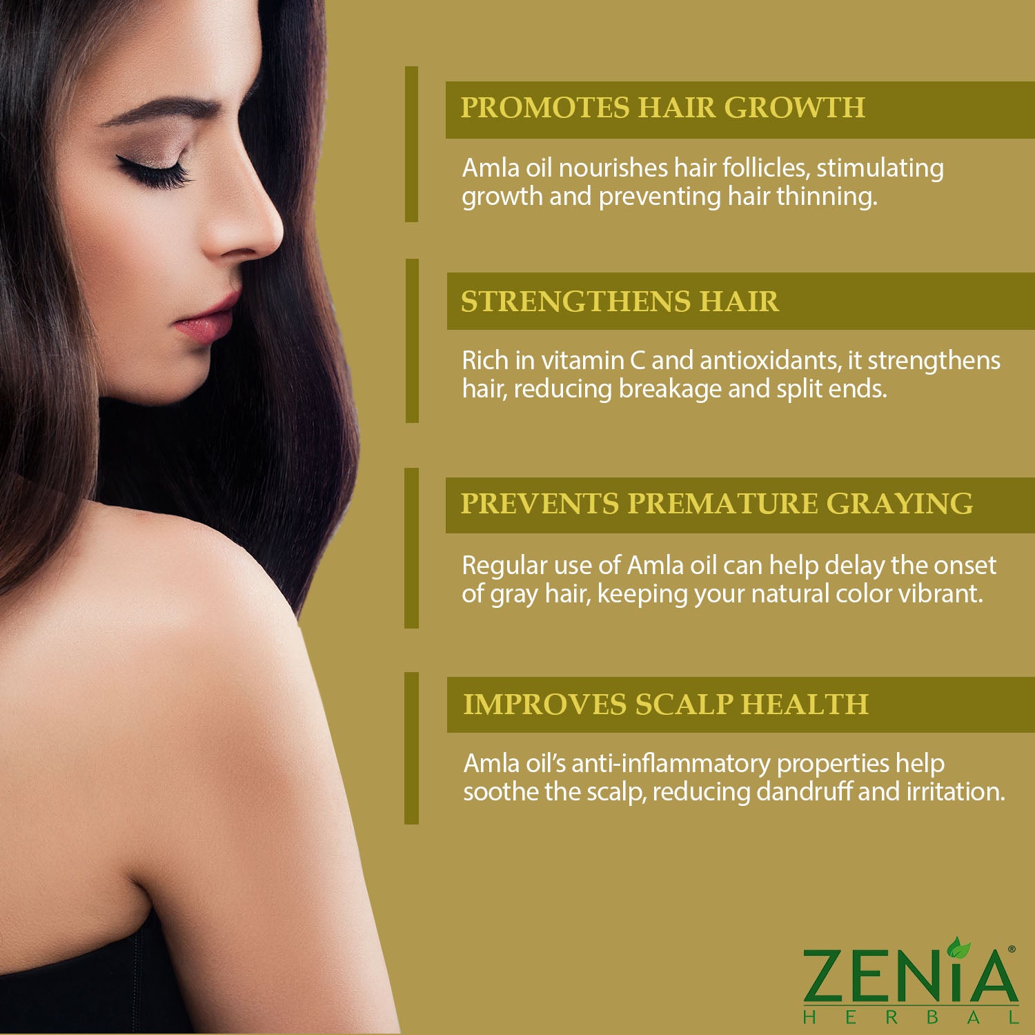 Zenia Amla Hair Oil 100% Natural for Hair Growth, Strong & Healthy Hair 200ml