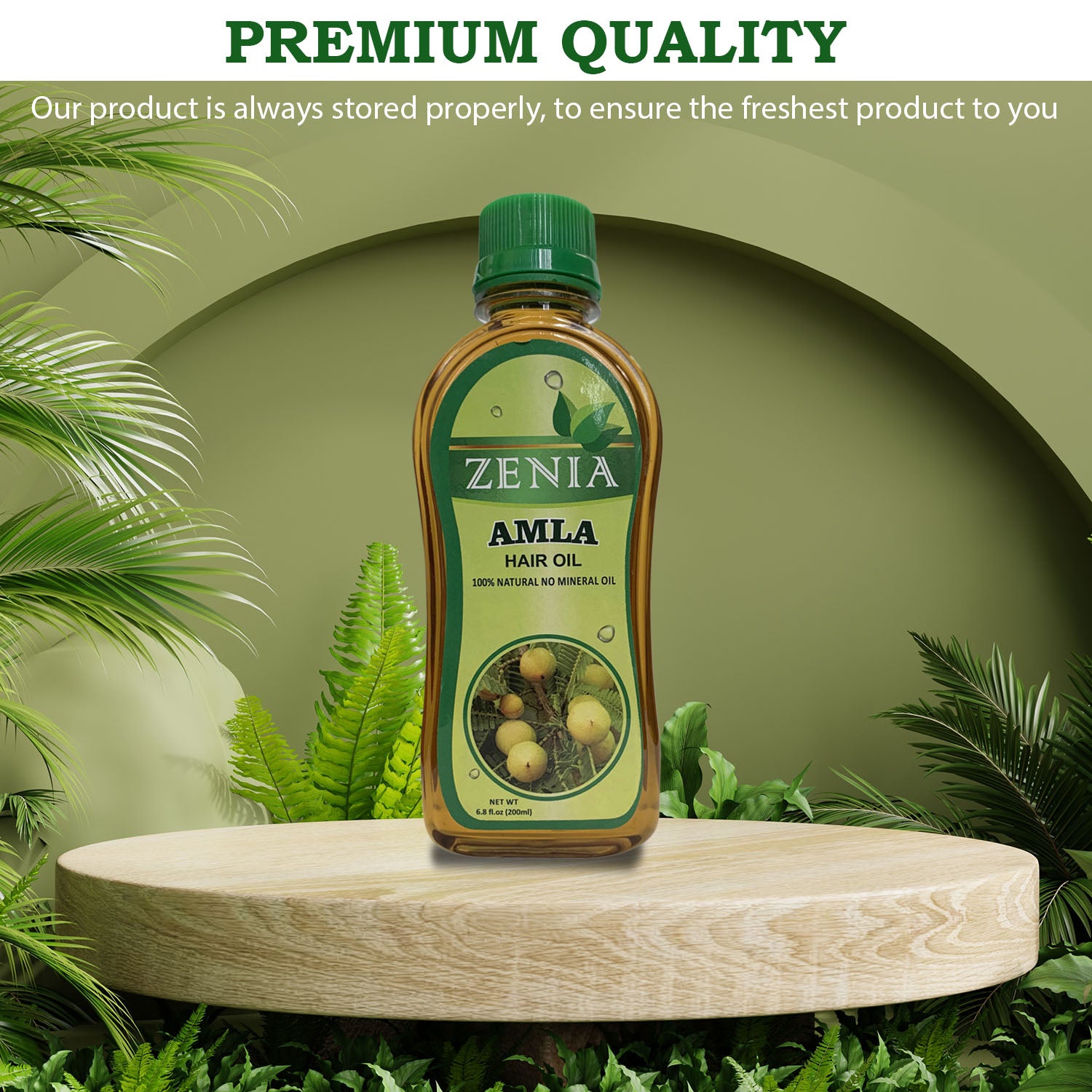 Zenia Amla Hair Oil 100% Natural for Hair Growth, Strong & Healthy Hair 200ml