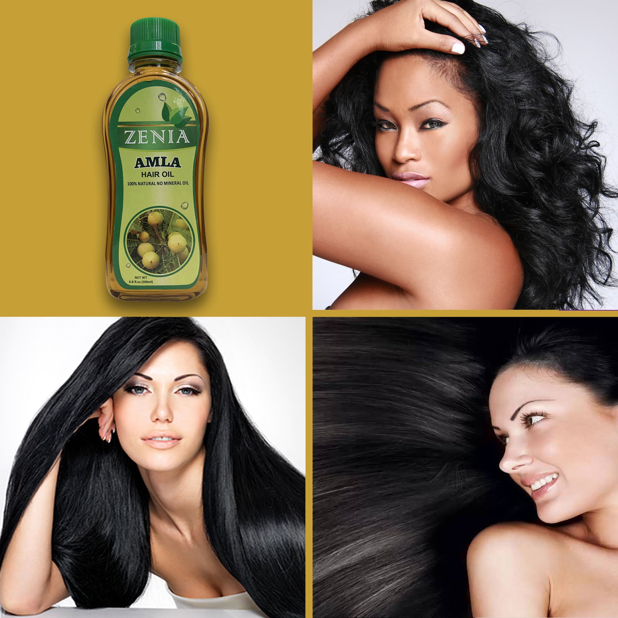 Zenia Amla Hair Oil 100% Natural for Hair Growth, Strong & Healthy Hair 200ml