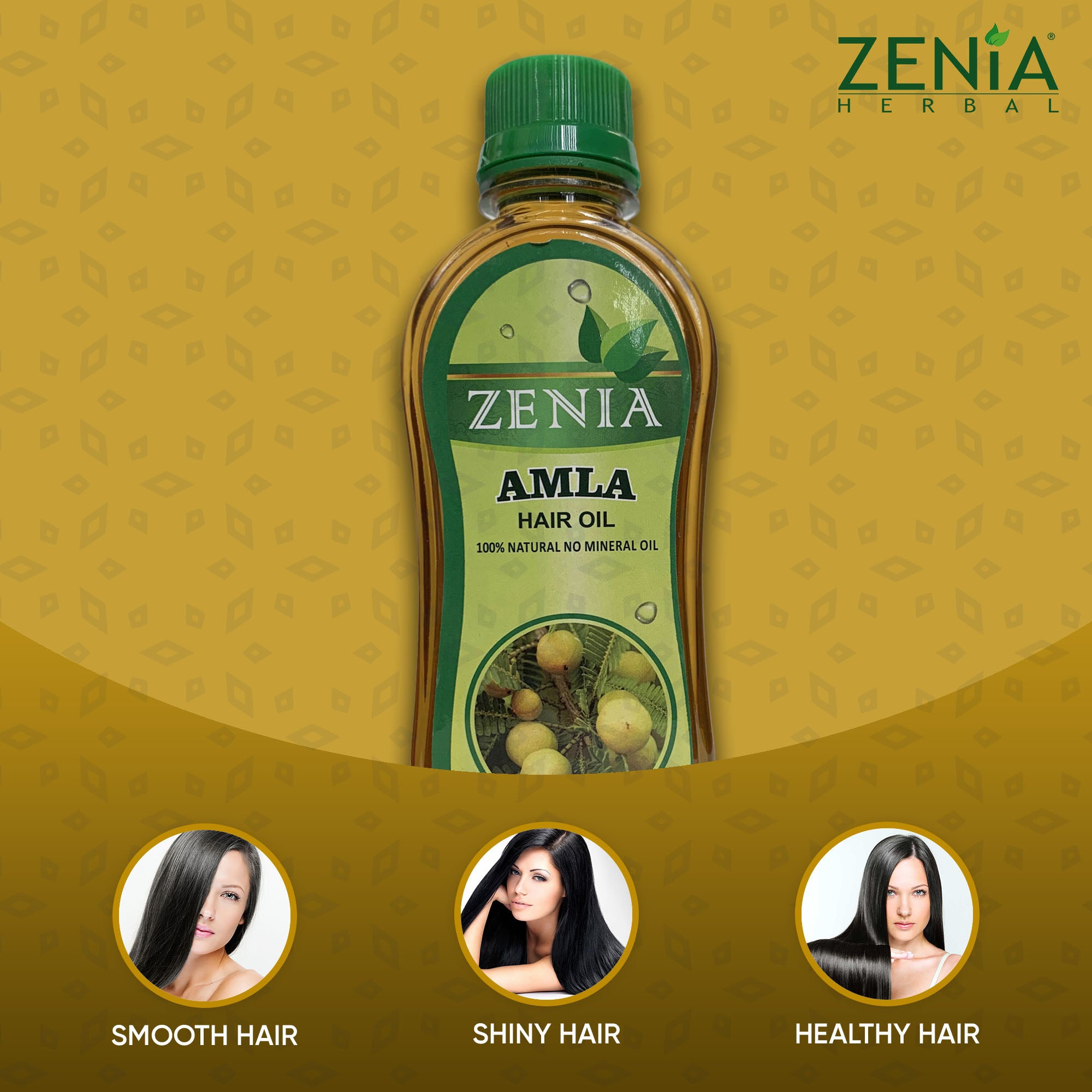 Zenia Amla Hair Oil 100% Natural for Hair Growth, Strong & Healthy Hair 200ml