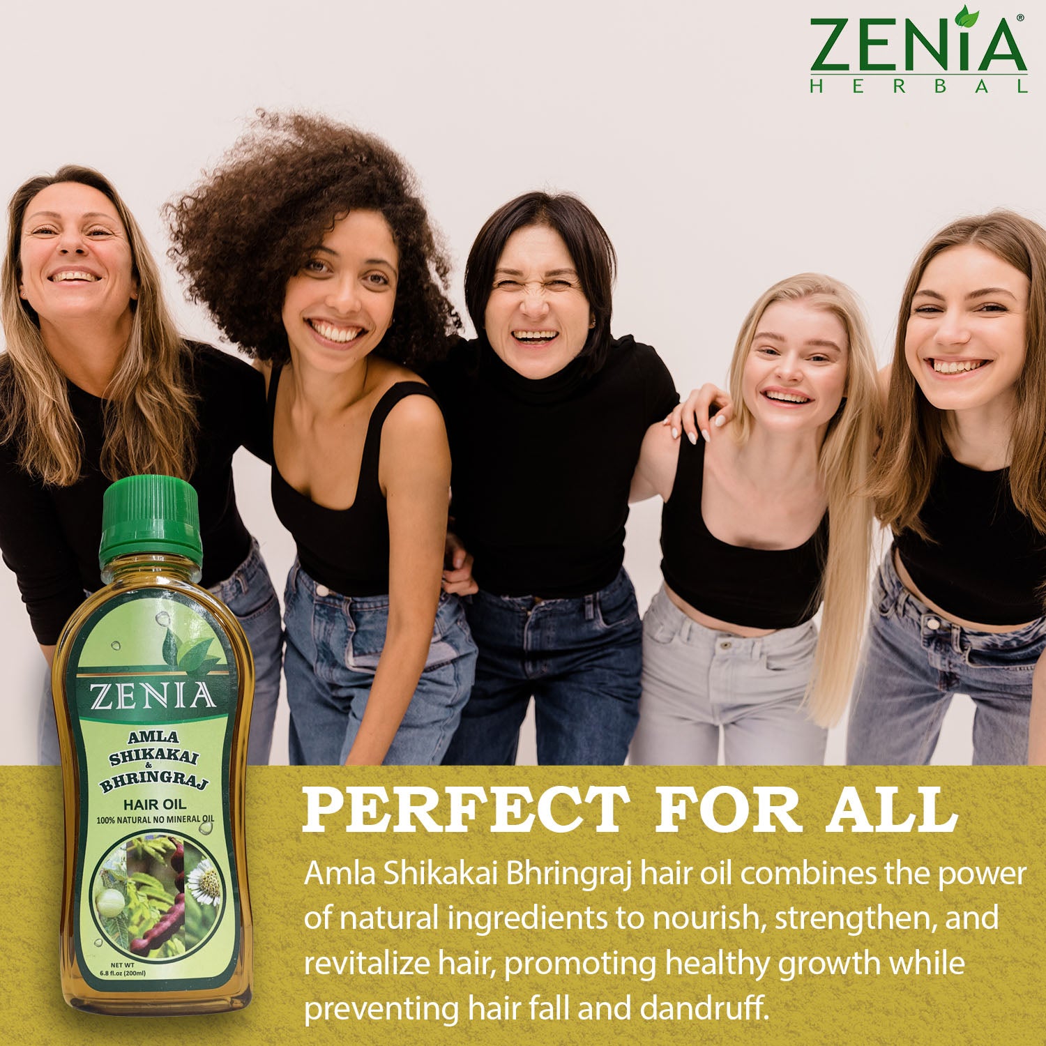 Zenia Amla Shikakai Bhringraj Hair Oil 100% Natural No Mineral Oil 200ml