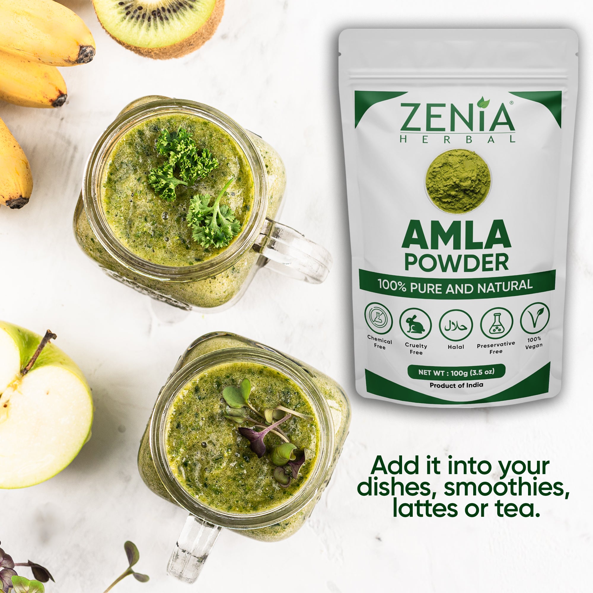 New Zenia Pure Amla Powder (Amalaki Indian Gooseberry)