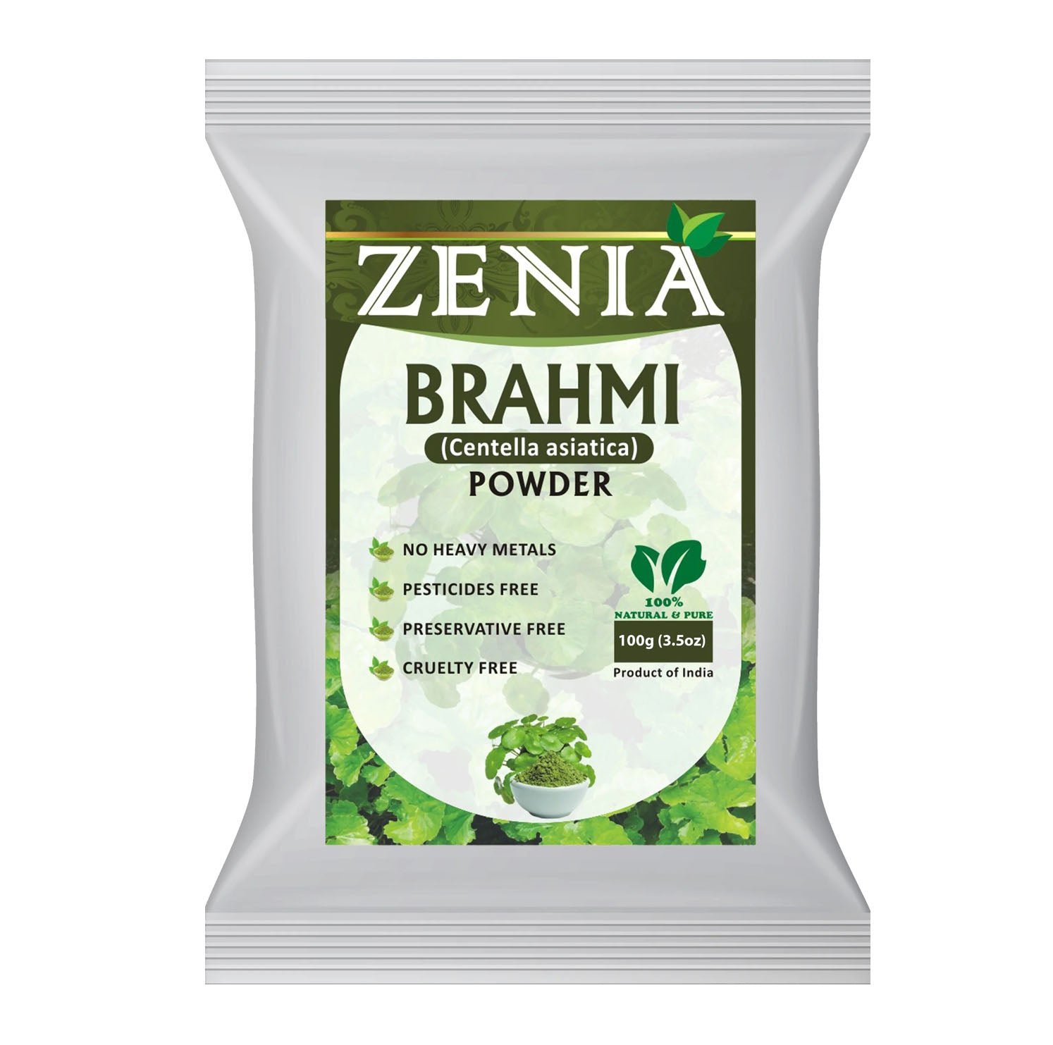 Zenia 100% Pure Brahmi (Bacopa monnieri) Powder