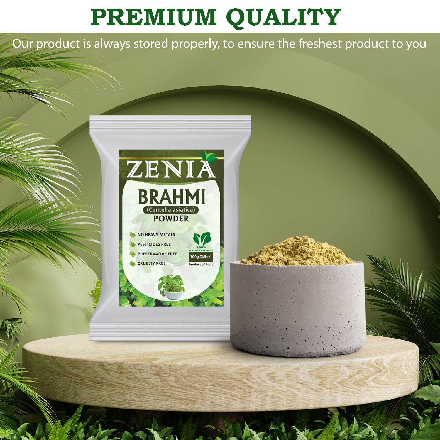 Zenia 100% Pure Brahmi (Bacopa monnieri) Powder