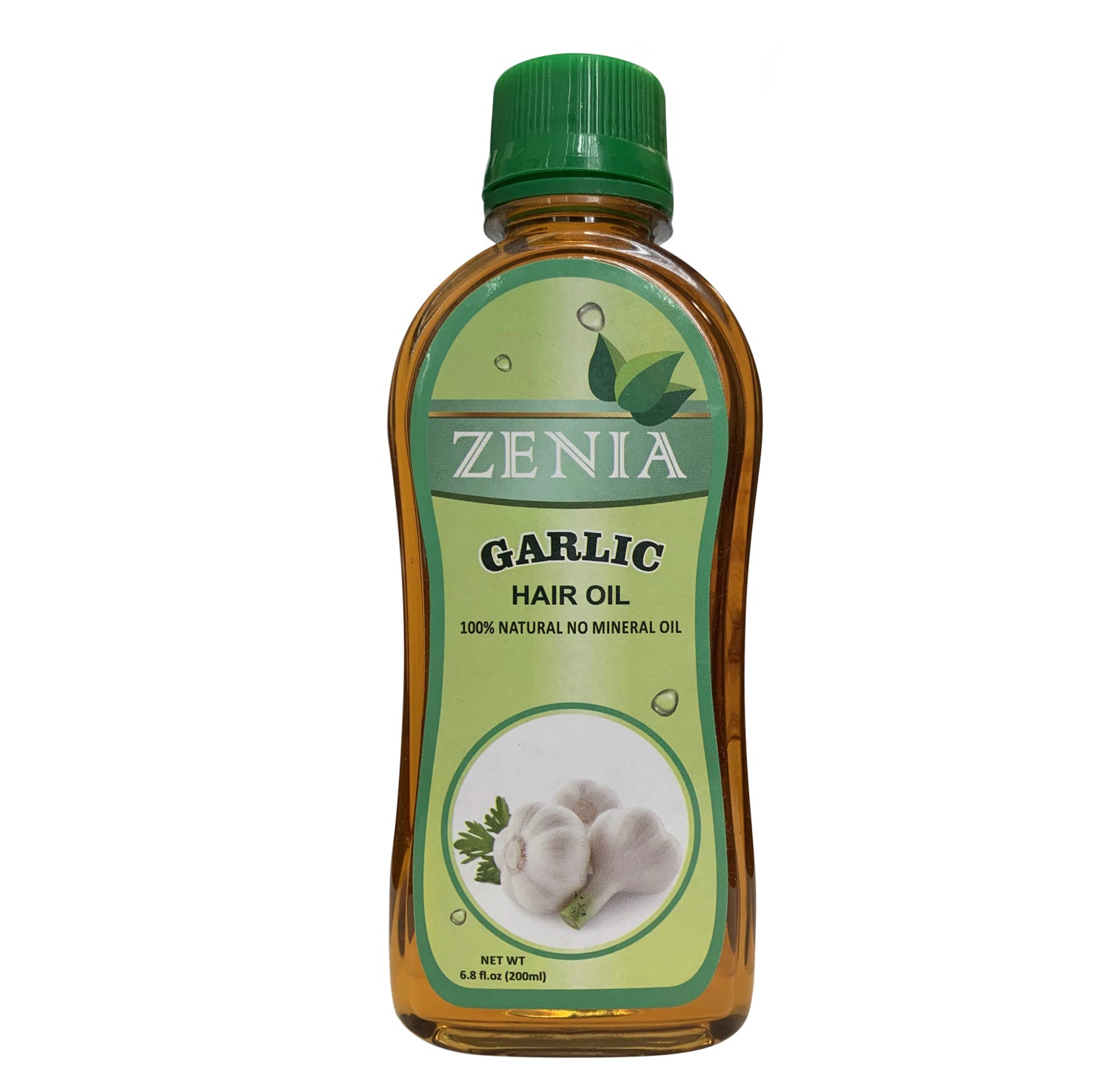 Zenia Garlic Hair Oil 100% Natural No Mineral Oil 200ml