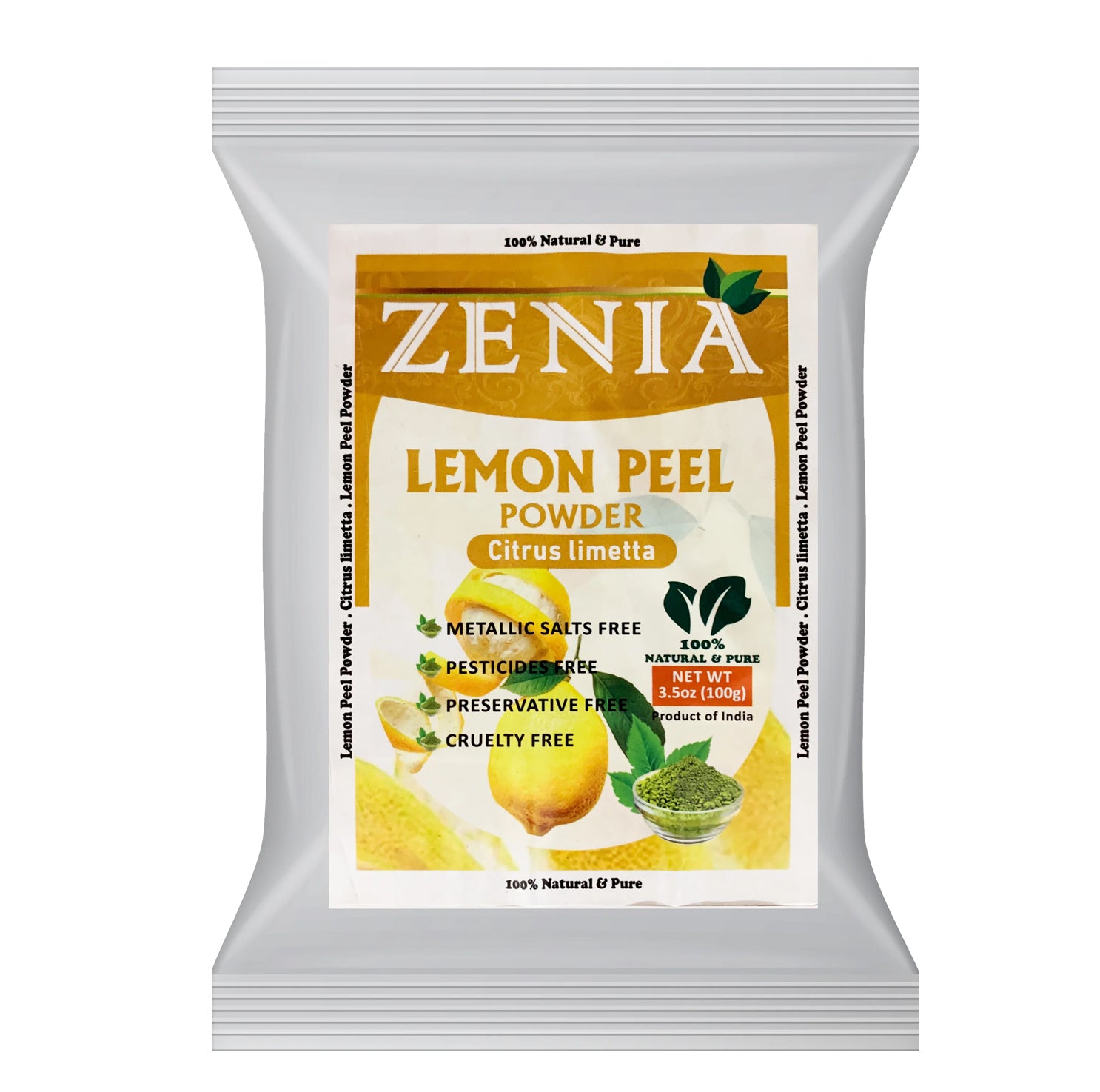 100g Zenia Citrus Lemon Peel Powder