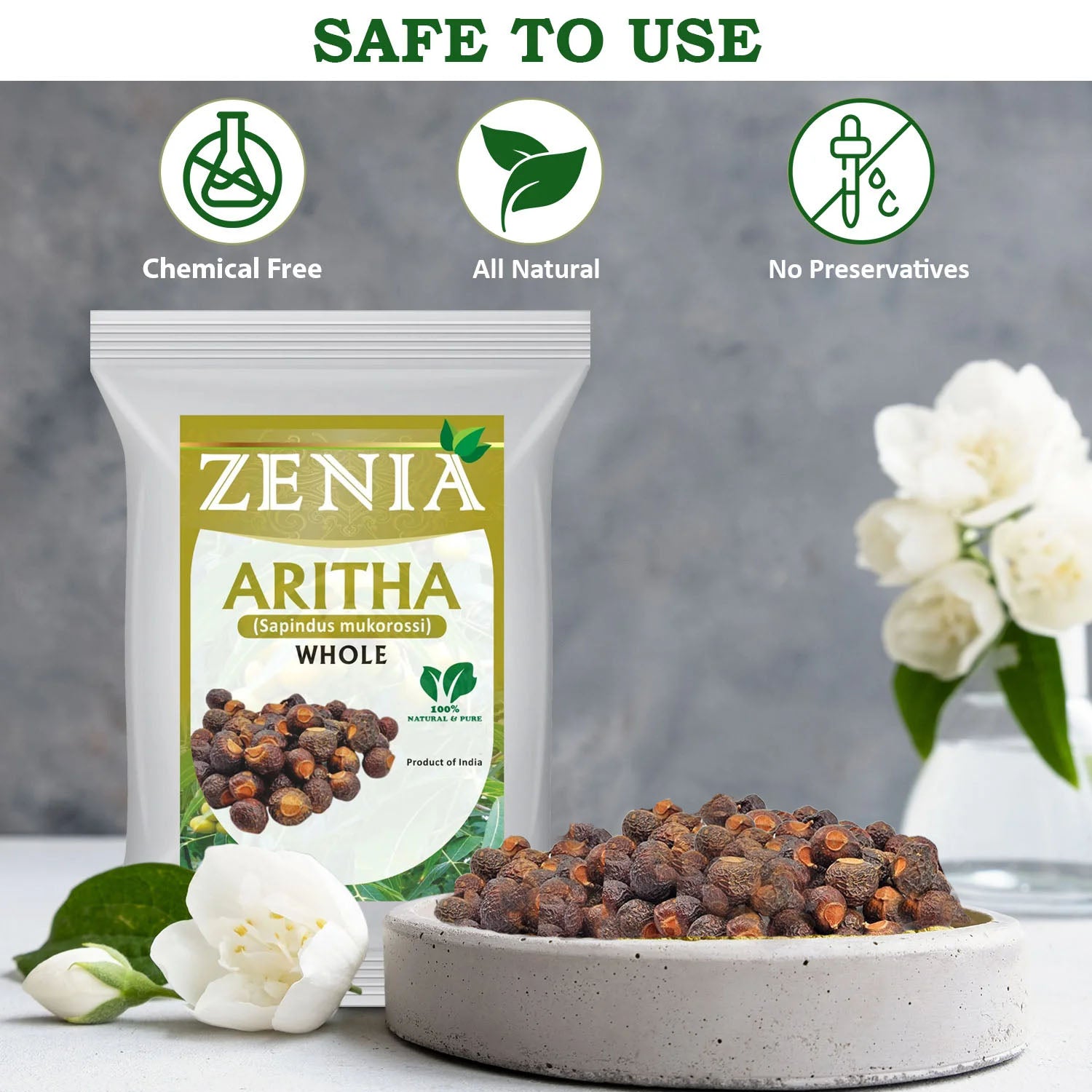 Zenia Whole Aritha Soapnut ritha Soap nut soapnut Hair Cleanser