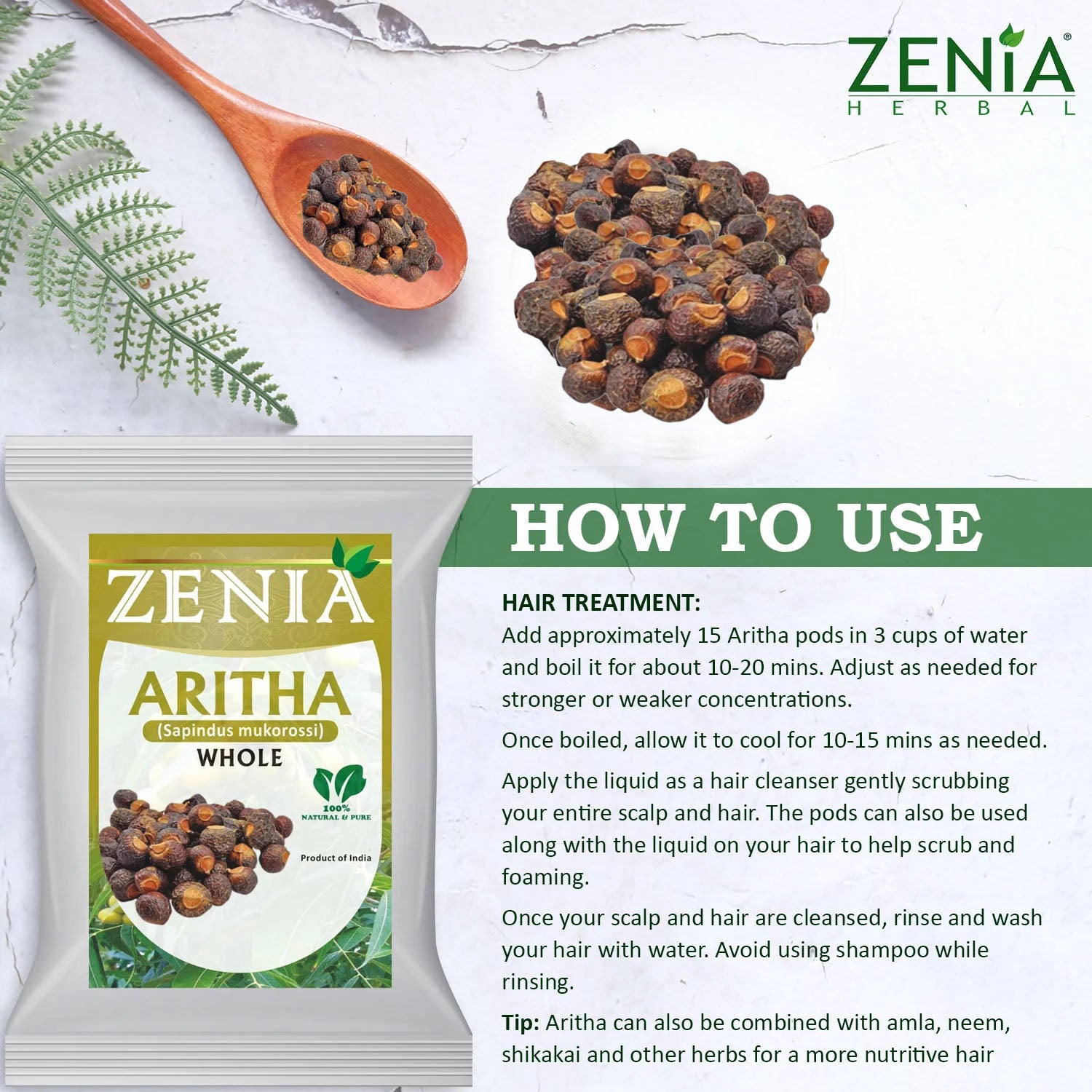 Zenia Whole Aritha Soapnut ritha Soap nut soapnut Hair Cleanser