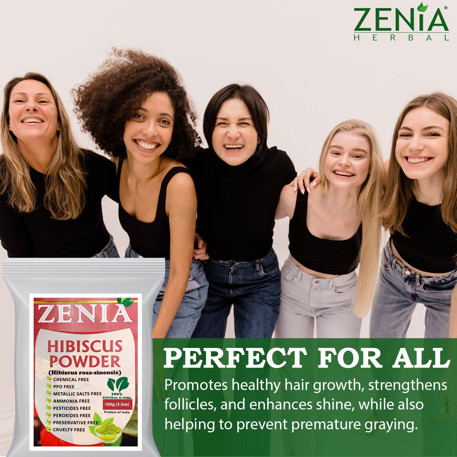 Zenia Pure Hibiscus Flower Powder 100% Raw from India