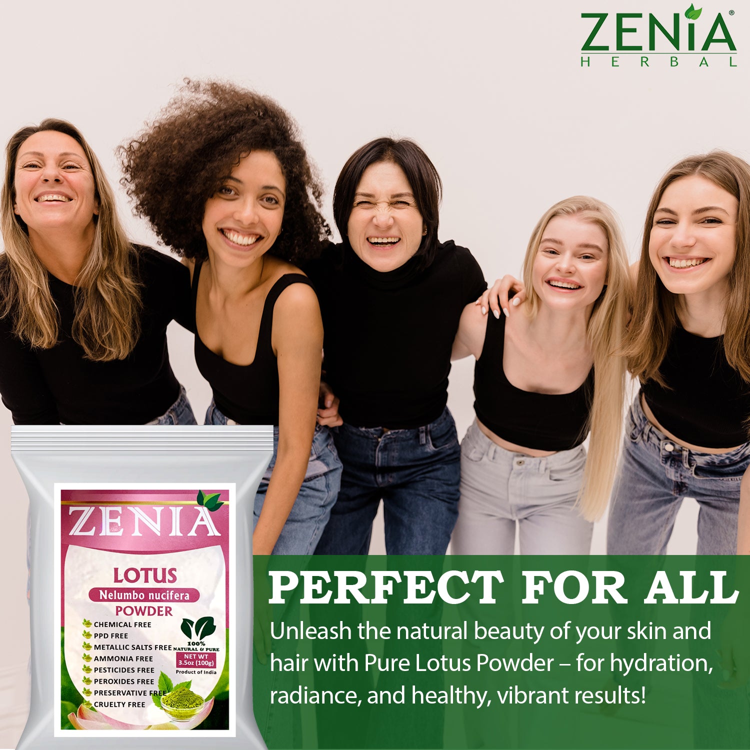 100g Zenia Pure Lotus Powder