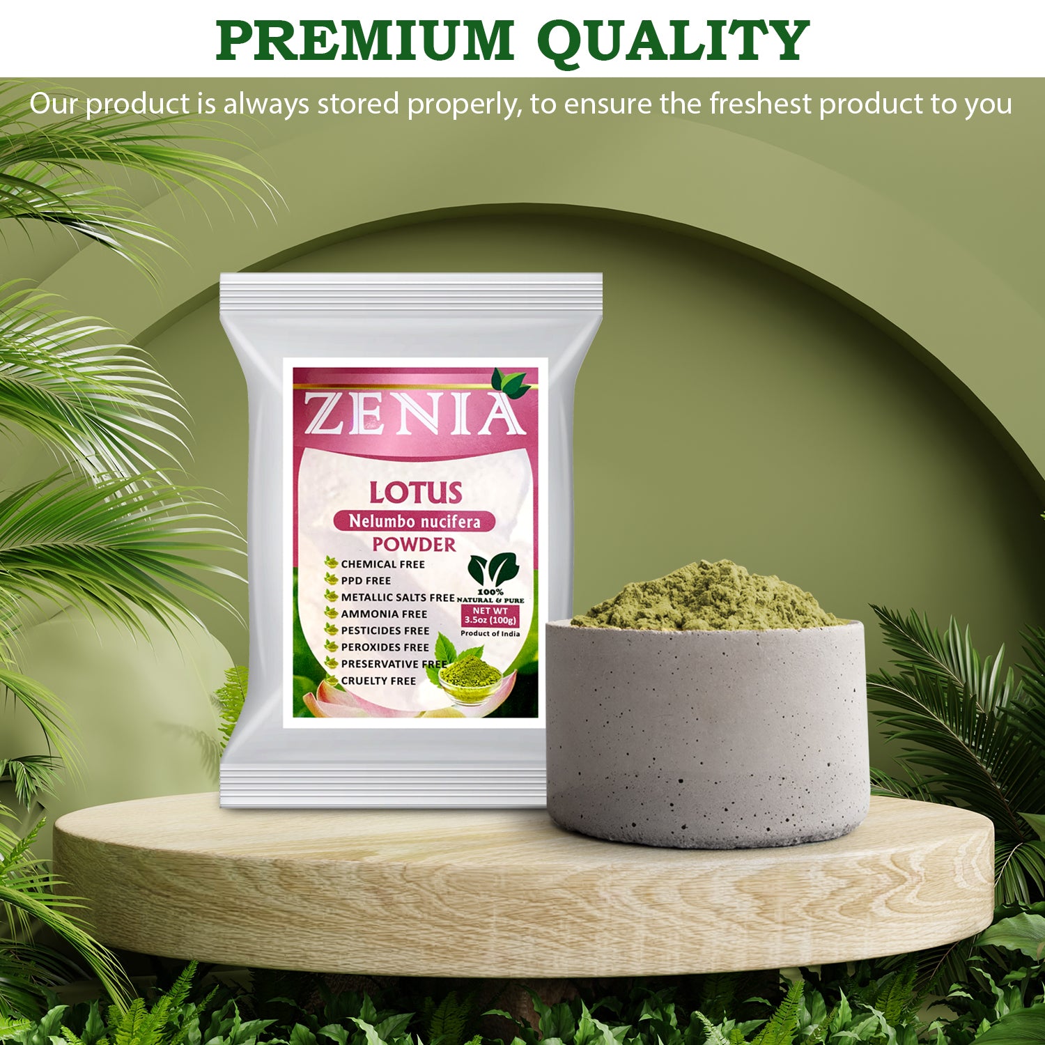 100g Zenia Pure Lotus Powder