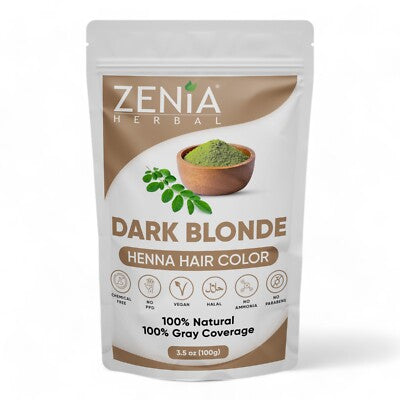 Zenia Organic Henna Hair Color Dark Blonde 100g