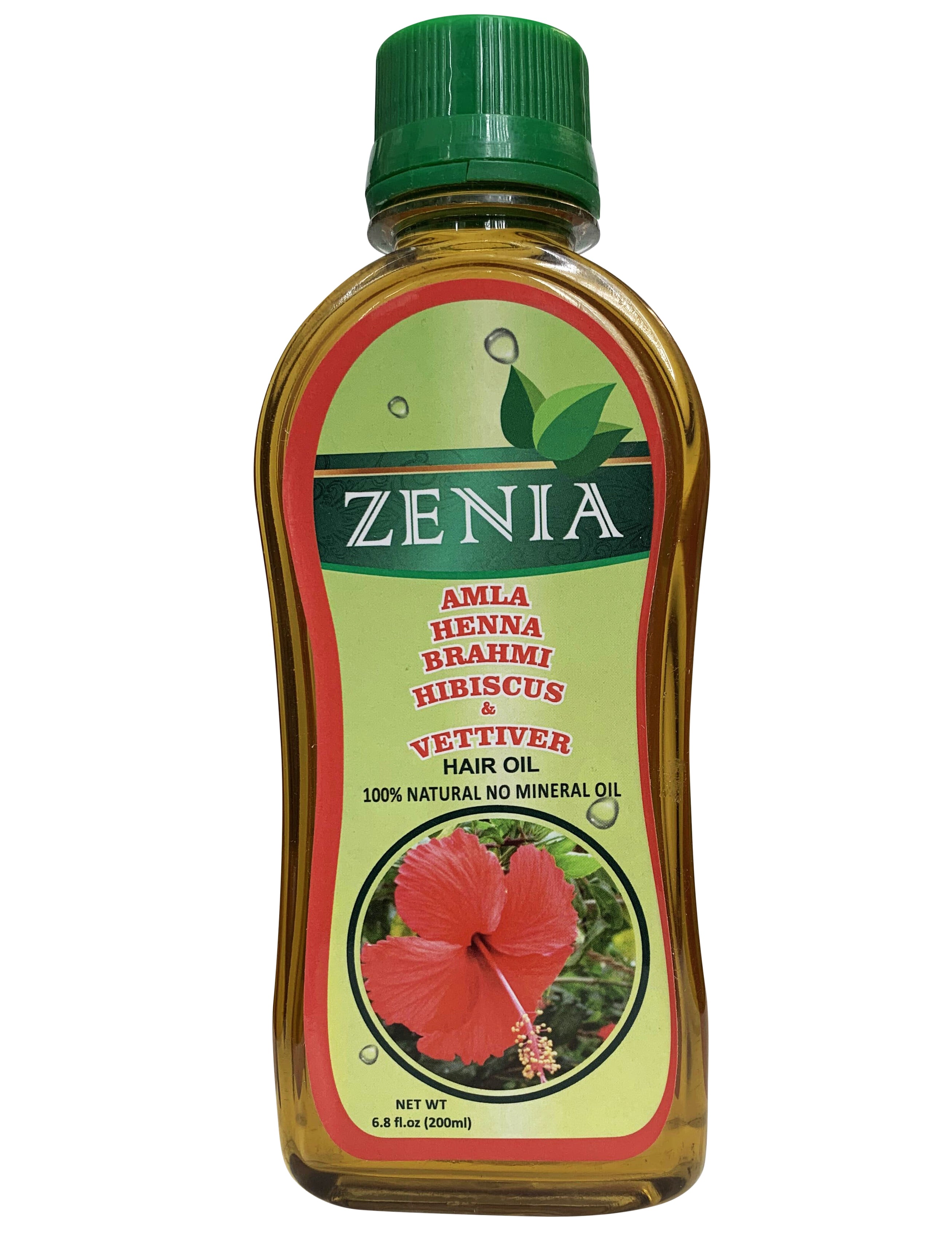 Zenia Amla Henna Brahmi Hibsicus & Vettiver Hair Oil 200ml