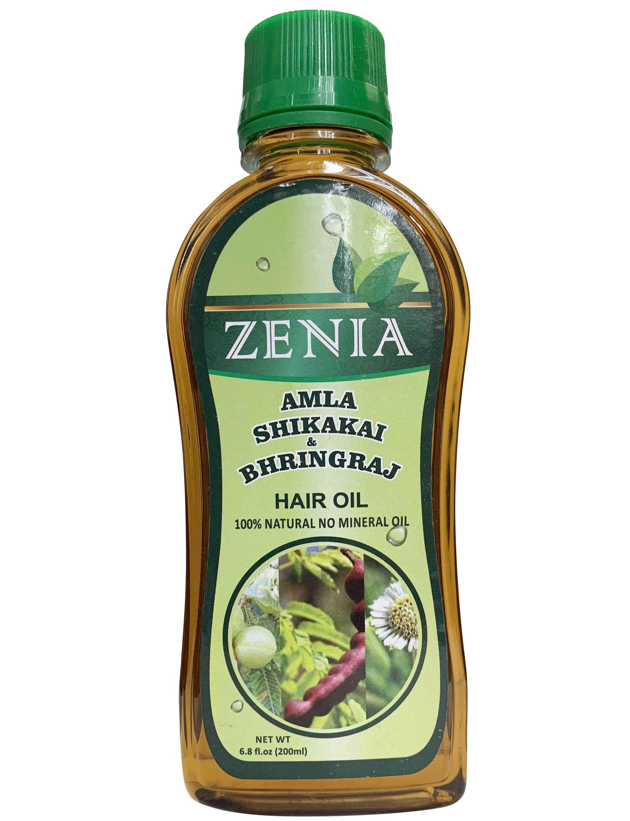 Zenia Amla Shikakai Bhringraj Hair Oil 100% Natural No Mineral Oil 200ml
