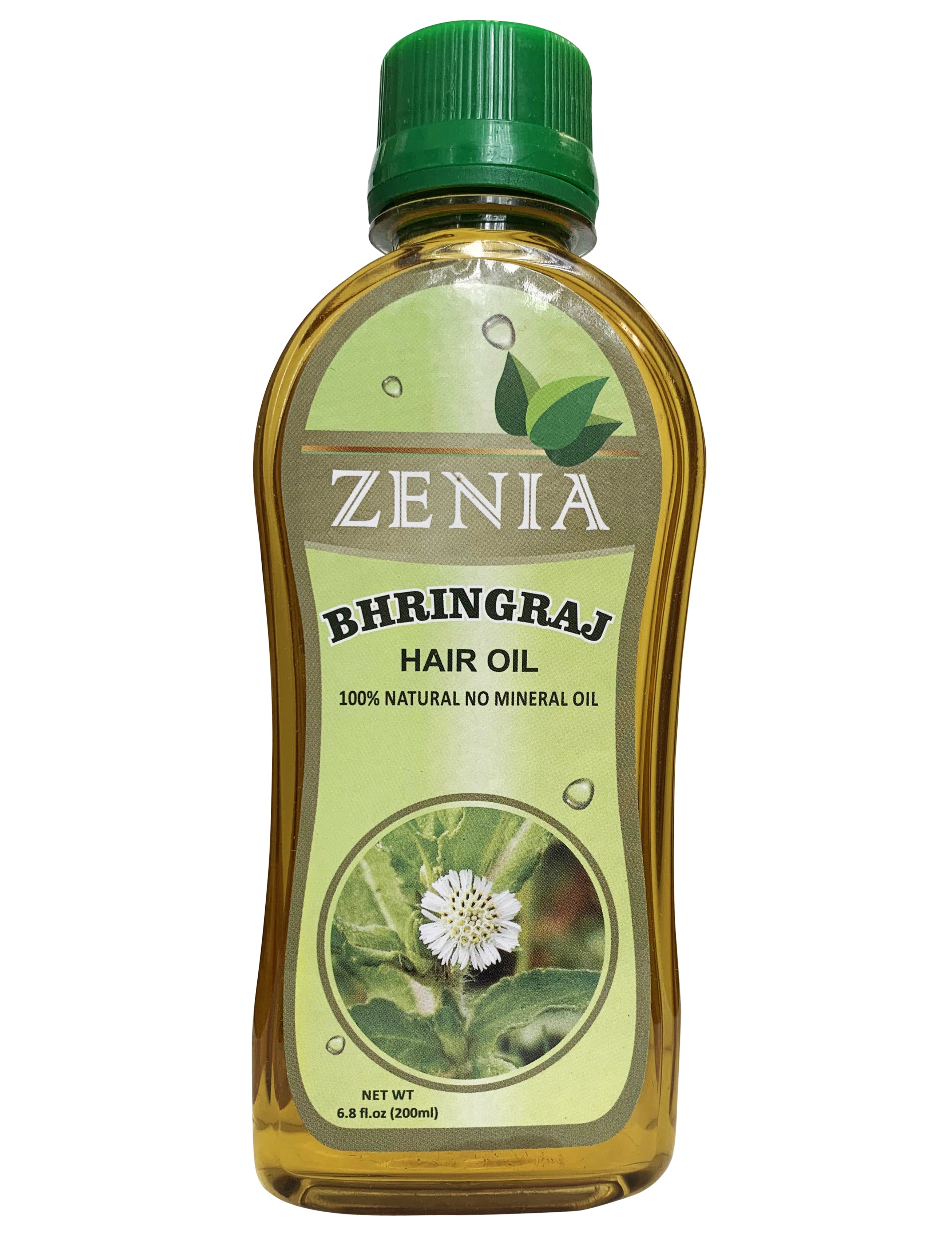Zenia Bhringraj (Eclipta alba) Hair Oil 100% Natural No Mineral Oil 200ml