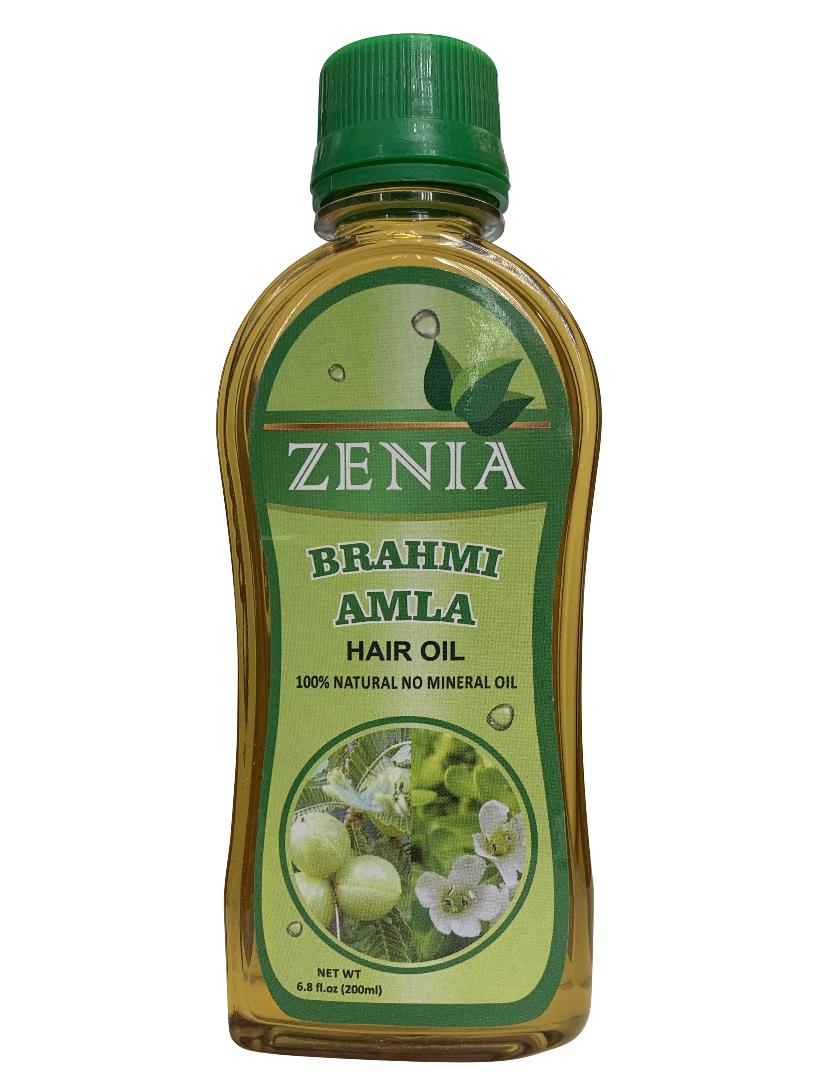 Zenia Brahmi Amla Hair Oil 100% Natural for Hair Growth, Strong & Healthy Hair 200ml