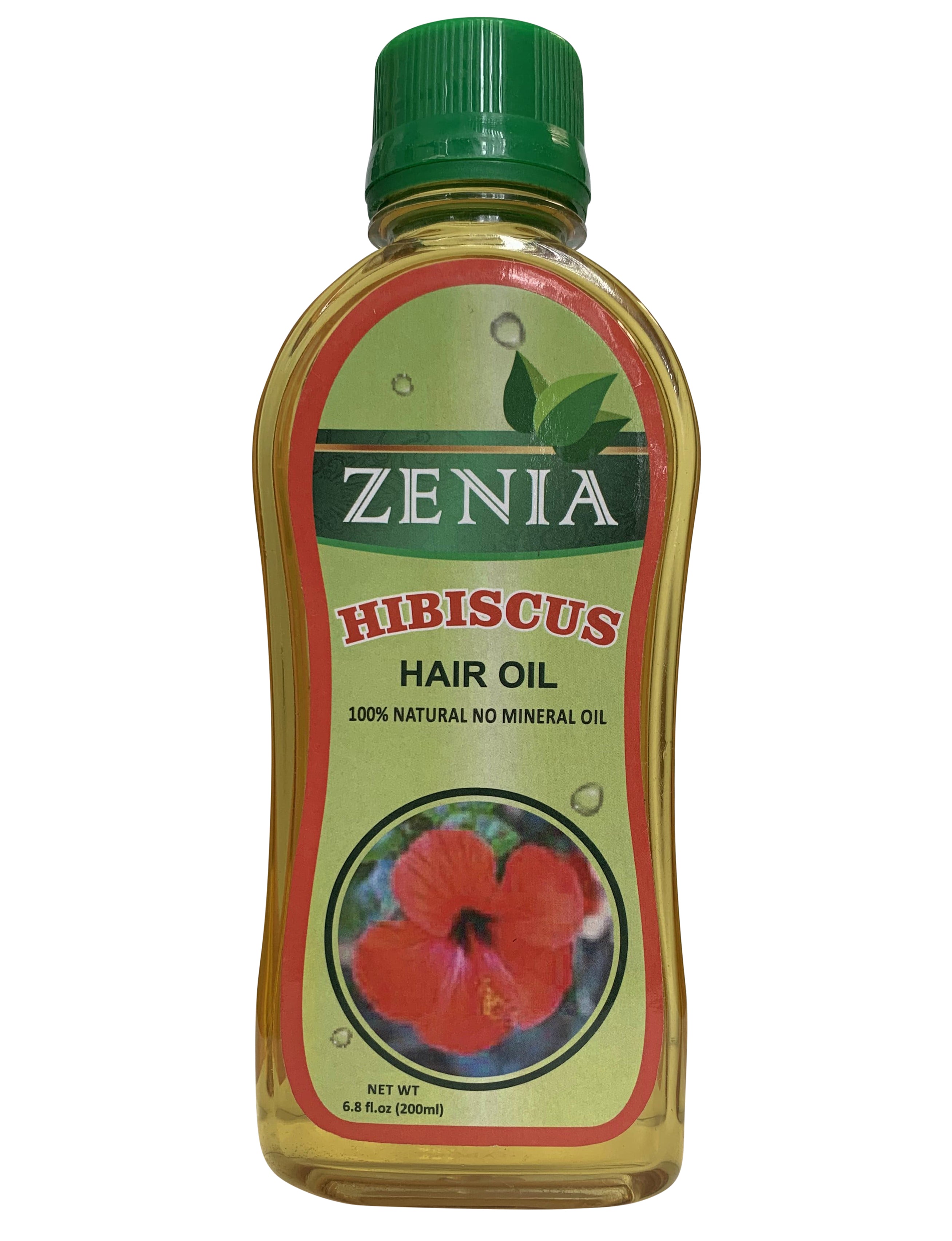 Zenia Hibiscus Hair Oil 100% Natural No Mineral Oil 200ml