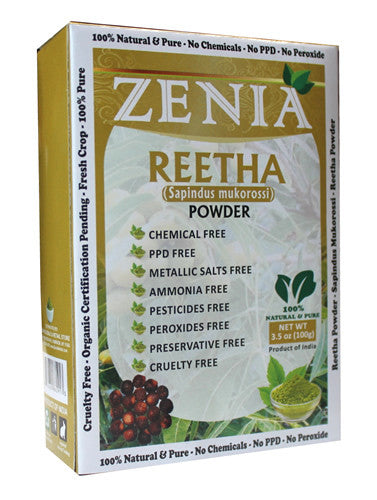 100g Zenia Aritha Reetha Powder Box - Zenia Herbal