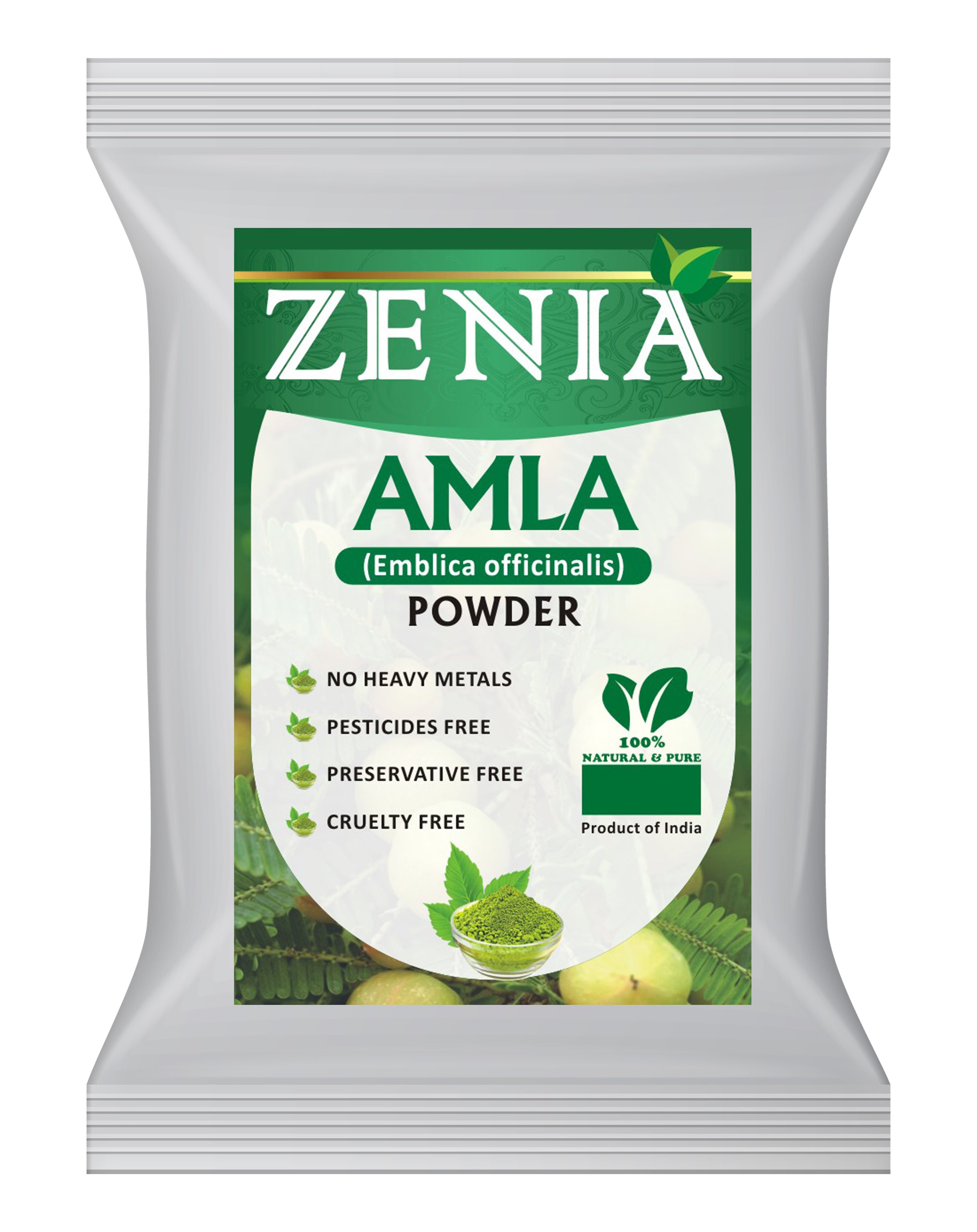 Zenia 100% Pure Amla Powder (Amalaki Indian Gooseberry) Powder