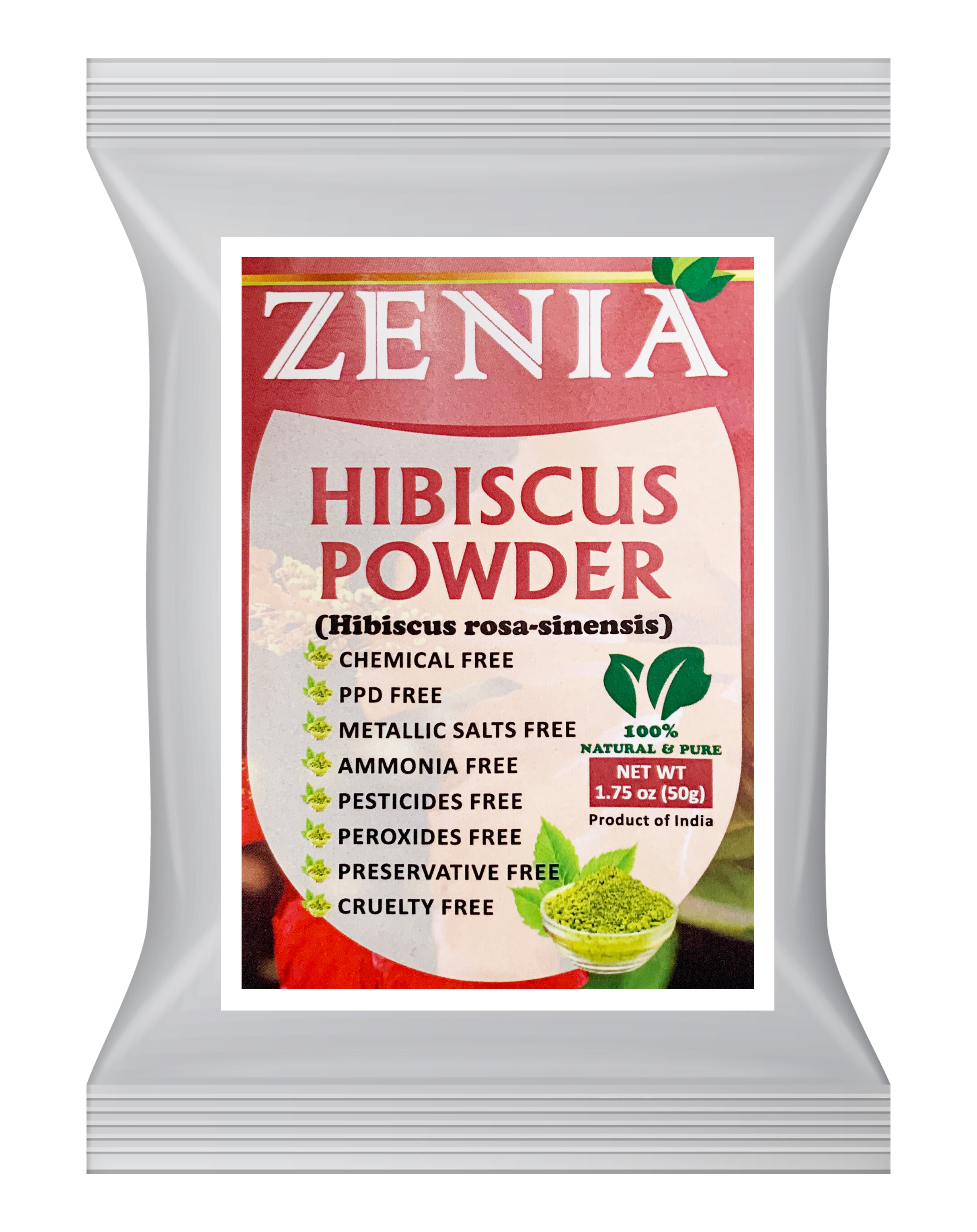 Zenia Pure Hibiscus Flower Powder 100% Raw from India