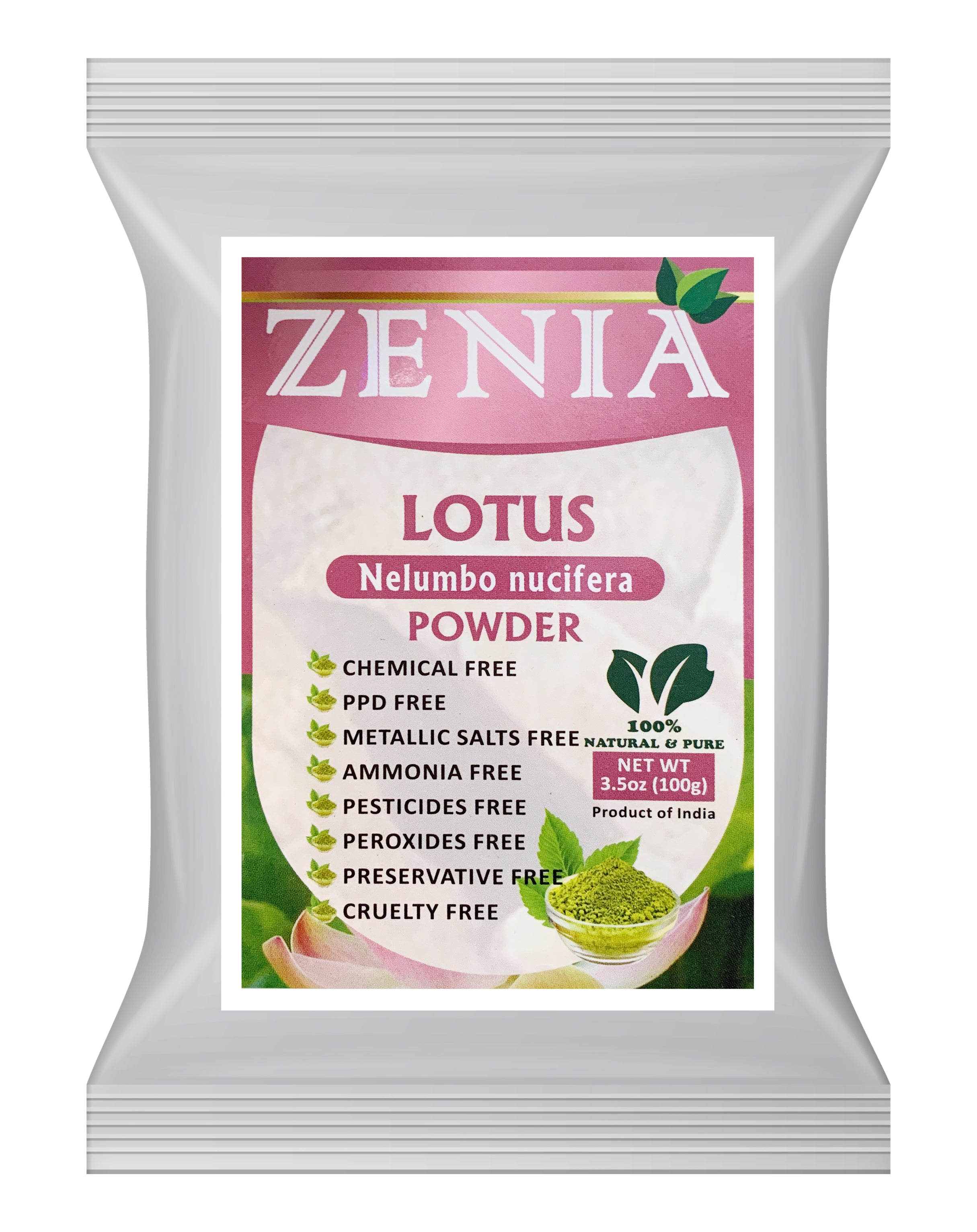 100g Zenia Pure Lotus Powder