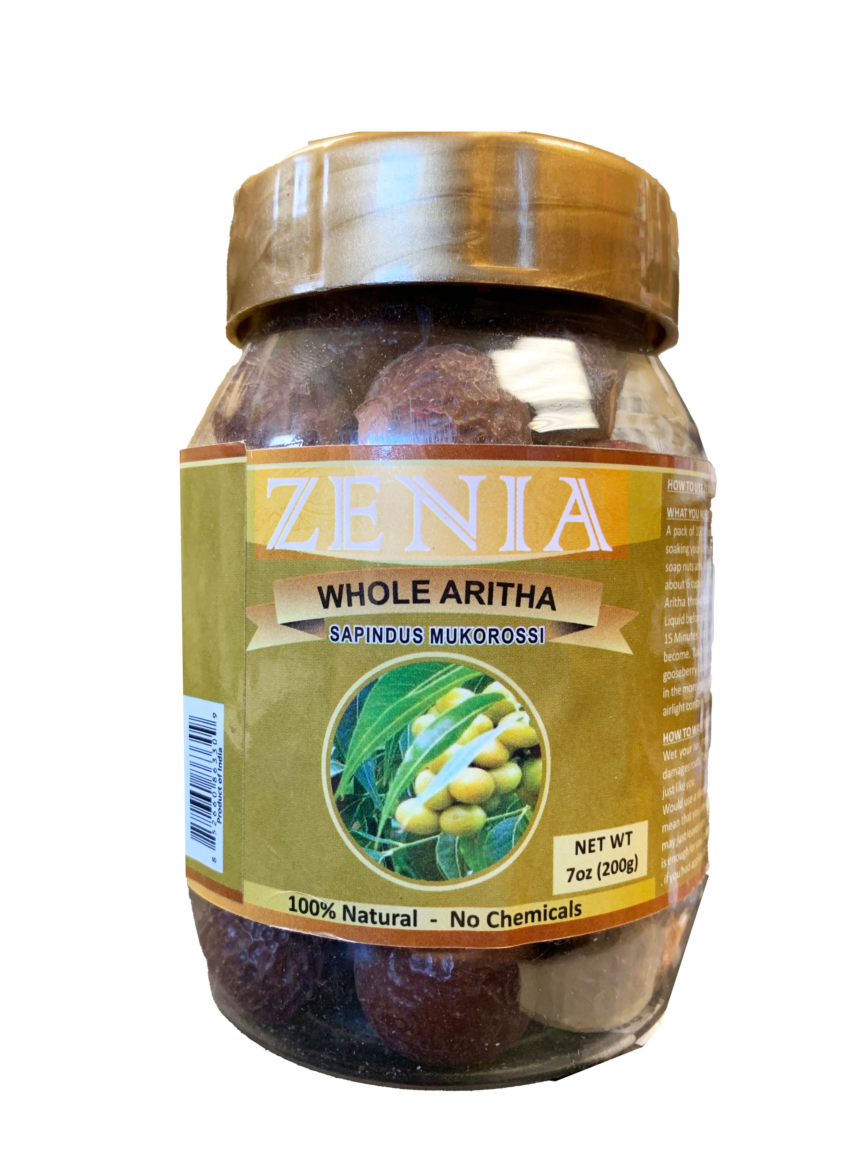 200g Zenia Whole Aritha Soapnut Jar