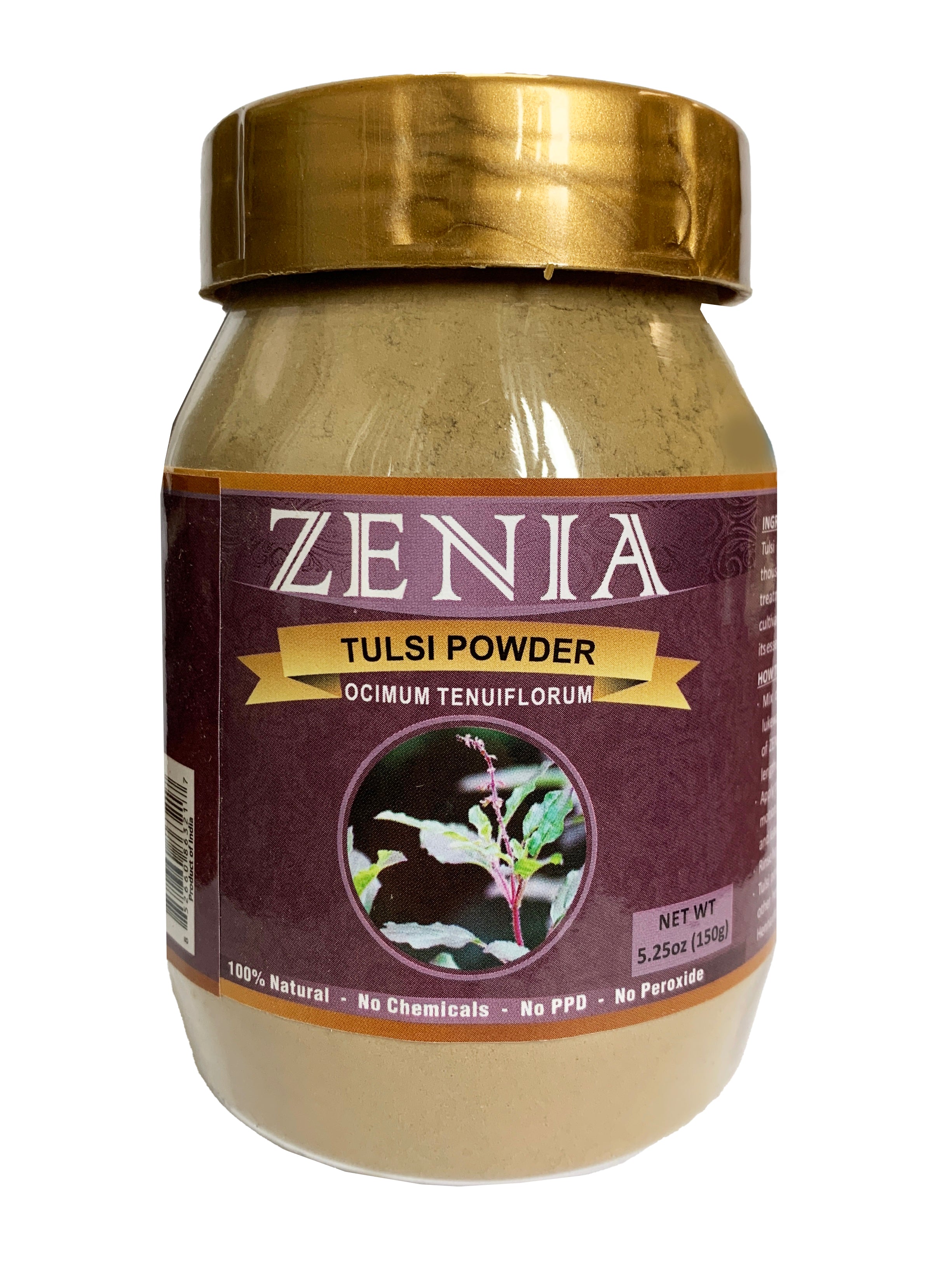 Zenia Tulsi Powder Bottle 150g